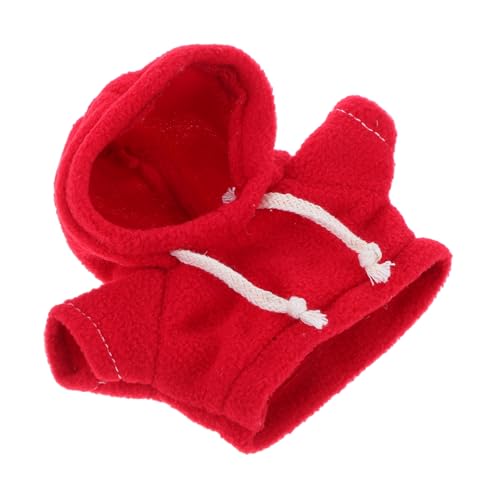 Beaupretty Süße Plüschbär Kleidung für Puppen Rote Hoodie Outfits für Stofftiere und Kleine Hunde für DIY Nähprojekte von Beaupretty