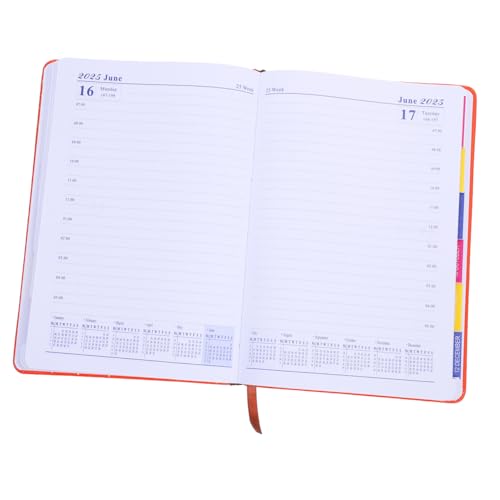 Beaupretty Tagesplaner Aesthetic Kleiner Robuster Monats Wochenplaner mit Elegantem Design Glattem Schreiben Tragbarer Terminplaner für Büro Schule und Alltag von Beaupretty