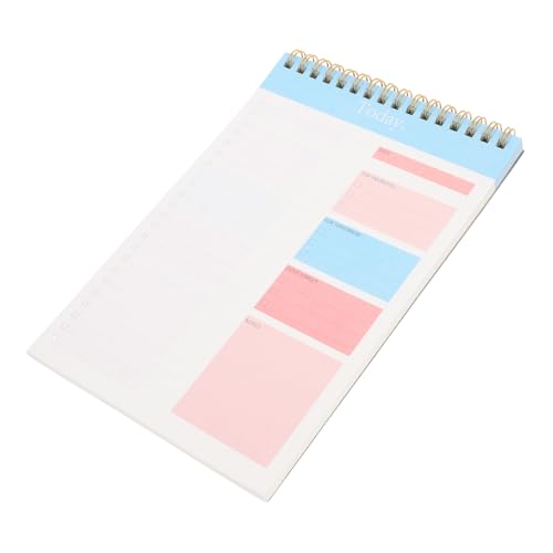Beaupretty Tagesplaner Notizblock mit Spiralbindung Einfaches Design Praktische Planungshilfe für Aufgaben und Termine Leicht und Tragbar für Büro und Zuhause zur Optimalen Organisation Beaupretty Tagesplaner Notizblock mit Spiralbindung Einfaches Design Praktische Planungshilfe für Aufgaben und Termine Leicht und Tragbar für Büro und Zuhause zur Optimalen Organisation von Beaupretty
