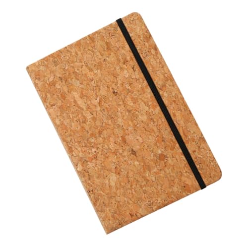 Beaupretty Vintage Notizbuch mit Korkcover und Strapazierfähigem Band Vielseitiges Notepad für Notizen Journaling Planung und Geschäftstreffen Stilvolles Tragbares Schreibgerät von Beaupretty