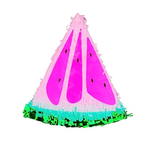 Beaupretty Watermelon Pinata zum Befüllen mit Süßigkeiten Traditionelle Mexikanische Geburtstagsdeko Handgefertigt aus Wassermelonenform für Kindergeburtstag und Partyspaß von Beaupretty