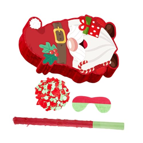 Beaupretty Weihnachts Pinata Gnom Deko Hängend mit Befüllbarem Fach Partyzubehör Fotorequisite für Weihnachtsfeier und Festliche Stimmung von Beaupretty