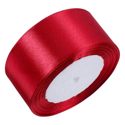 Beaupretty Weinrotes Breites Satinband aus Polyester Breites Geschenkband für Valentinstag Muttertag Geburtstagsgeschenke Diy Bastelprojekte und Arrangements von Beaupretty