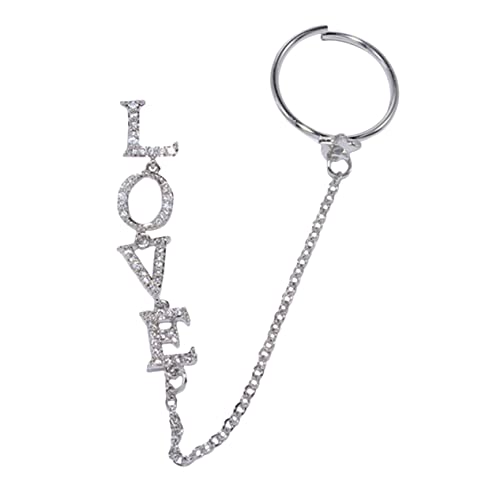 Beaupretty Zircon Nail Charms mit Love Kette Silberfarbene Maniküre Dekoration Feiner Schmuck für Fingernägel Glänzende Nagelkunst für Partys und Festivals Beaupretty Zircon Nail Charms mit Love Kette Silberfarbene Maniküre Dekoration Feiner Schmuck für Fingernägel Glänzende Nagelkunst für Partys und Festivals von Beaupretty