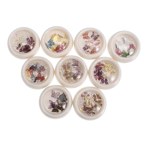 Boxen Schmetterlinge Nageldekor Handgemachte Maniküre Schmuck für DIY Nail Art Hochzeiten Partys und von Beaupretty