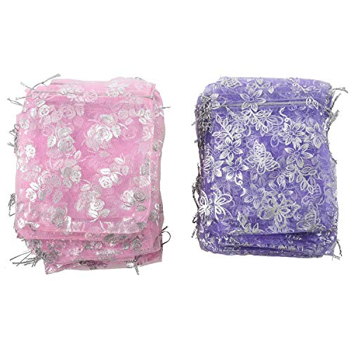 Beausoleil 100 Stück gemischte Organzabeutel, Geschenkbeutel, Hochzeit, Perle, Bonbon, Geschenk, Beutel von Beausoleil