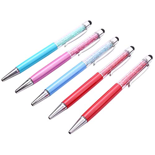 Beausoleil 5 Stück Kugelschreiber aus Kristall, farbig, zufällig, Diamantstift, kreativ, modisch, Geschenk, Büromaterial, Schulbedarf Beausoleil 5 Stück Kugelschreiber aus Kristall, farbig, zufällig, Diamantstift, kreativ, modisch, Geschenk, Büromaterial, Schulbedarf von Beausoleil
