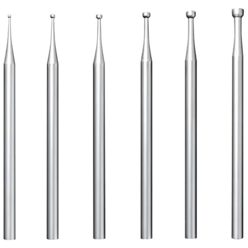 Beausoleil Rundschneider, Burr 3/32 Zoll, Schaft, Herstellung von Fräsen, rund, Bits, Silber, 6-teilig Beausoleil Rundschneider, Burr 3/32 Zoll, Schaft, Herstellung von Fräsen, rund, Bits, Silber, 6-teilig von Beausoleil