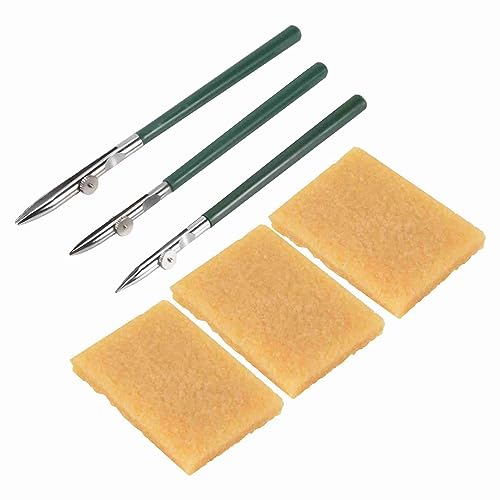 Beausoleil Set mit 6 Malstiften (3 Größen), flüssiger Malerstift und Radiergummi für Kleberückstände, Set mit Lineal-Tinte zum Zeichnen von Kunst von Beausoleil
