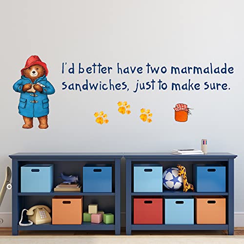 Beautiful Game Wandtattoo Paddington Bär – Paddington Marmelade Zitat 004 für Kinder, Vinyl, 60 cm breit x 20 cm hoch von Beautiful Game