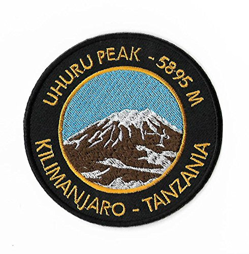 Bestickter Aufnäher, Motiv: Kilimanjaro Uhuru Peak Tansania von Beautifulsmileclub