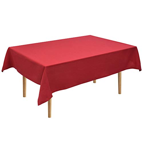 Beautissu Tischdecke Loftflair - Rechteckig 140x180 cm Rot - Stoff Tischtuch aus Baumwolle - waschbar & pflegeleicht Beautissu Tischdecke Loftflair - Rechteckig 140x180 cm Rot - Stoff Tischtuch aus Baumwolle - waschbar & pflegeleicht von Beautissu