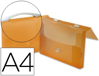 Dokumentenmappe Beautyone DIN A4 Polypropylen Orange transparent von Beautone