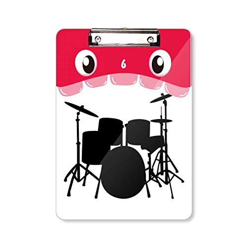 Song Musik Drum Kit Energy Mouth Klemmbrett Ordner Datei Pad Trägerplatte A4 von COMP