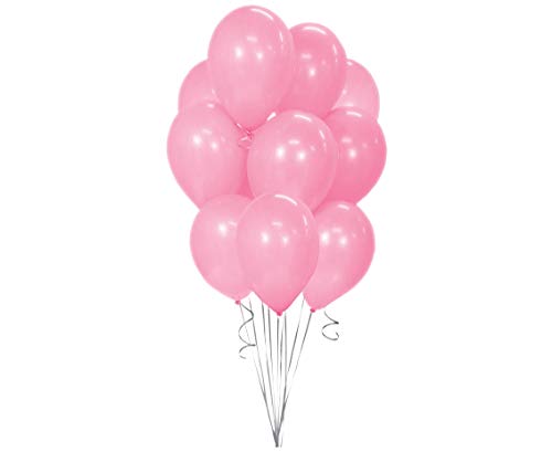 GoDan Beauty&Charm Luftballon 12“ 10 Stück im Set Metallisch 30 cm, für Hochzeit, Geburtstag, Jubiläum, Verlobung, als ein Ballon-Bouquet, Ballonbogen (Rosa) von Beauty&Charm