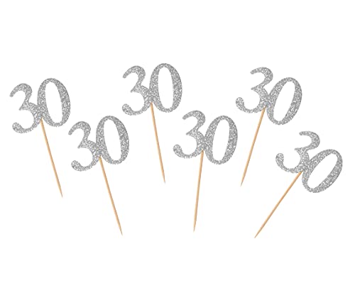 Kuchen Topper von GoDan - 30. Geburtstag Beauty&Charm Tortenstecker, silber, 6 Stück Kuchen Topper von GoDan - 30. Geburtstag Beauty&Charm Tortenstecker, silber, 6 Stück von Beauty&Charm