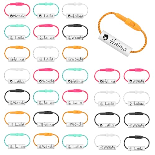 Beautyflier Wasserdichte Schuh-Namensschilder, Tagespflege-Etiketten, personalisierte Wasserflaschen-Etiketten, individuelle Etiketten für Schultaschen, Schuhe, Kleidung, unterscheiden Kinderartikel von Beautyflier