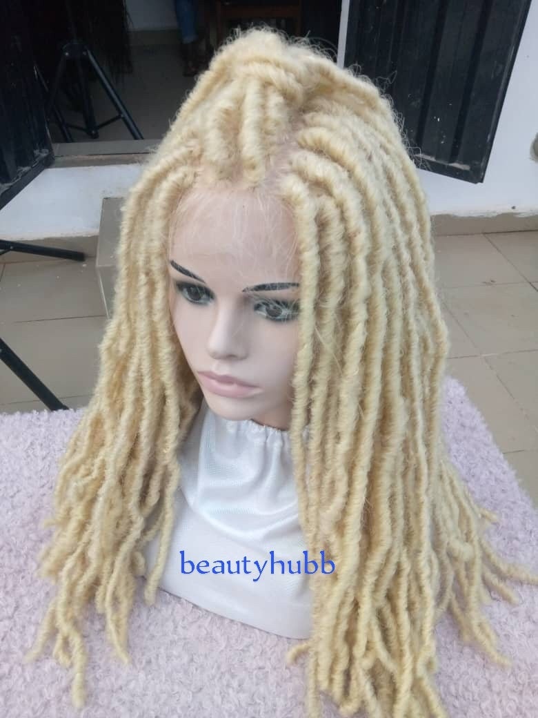 4x4 Lace Verschluss Messy Locs Dreadlocks Fauxlocs Faux Dreadlock Freadlock Perücke Für Schwarze Frauen Geflochtene Perücken, Zöpfe Spitzen Perücken von Beautyhubb