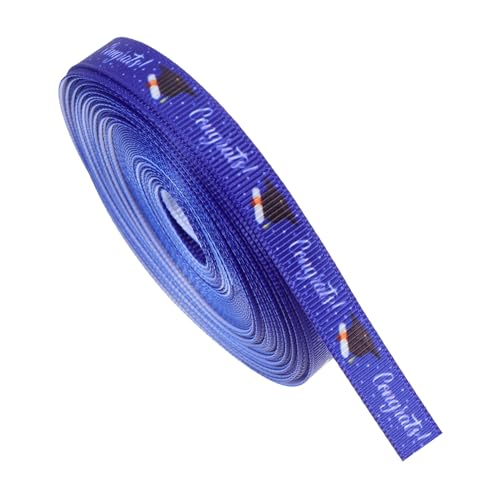 Beavorty 1 Rolle Geschenkband Zur Abschlusszeit Abschlussband Breites Band Glückwunschband Zum Abschluss Geschenkband Zum Abschluss Band Mit Draht Glückwunschband Für Absolventen von Beavorty