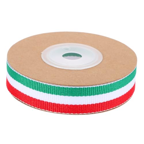 Beavorty 1 Rolle gestreiftes Band zum Basteln Farbige Geschenkband Dekoratives Band Bänder für Trophäen Langlebiges Geschenkband Bänder für Medaillen Partyverpackungsbänder Polyester von Beavorty