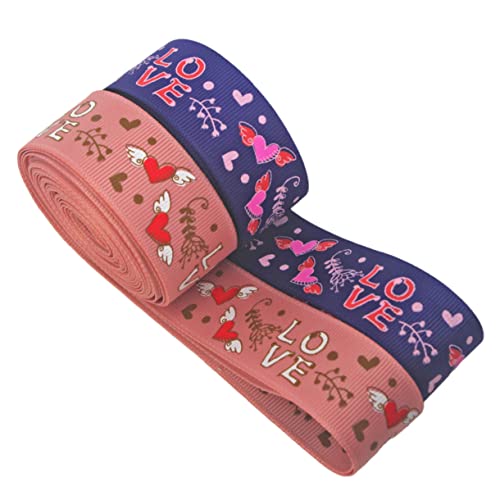Beavorty 1 Satz Band Für Geschenkdekoration Ribbon Ripsband Festivalbändchen Organza-drahtband Dekorationen Stolz Geschenkbänder Ein Verpackungsband Party-requisiten- Polyester 2rollen von Beavorty