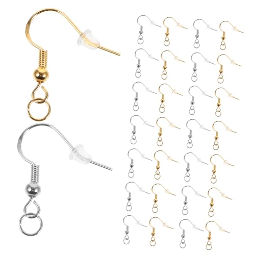 Beavorty 1 Satz Silbergeprüfte Ohrhaken mit Ohrsteckern Teiliges Diy Ohrring Zubehör für Kreative Schmuckherstellung für Designs Bastelprojekte von Beavorty