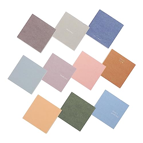 Beavorty 1 Schachtel Schachtel Haftnotizen DIY Material Retro Dekorpapiere Hand Account Dekorationspapiere Kompostierbar Wiederverwendbar für Scrapbooking und Bastelprojekte von Beavorty