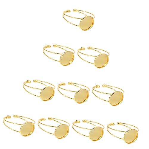 Beavorty 10 Stück Diy Armband Basen Kupfer mit Lünette Blanko Armbandtrays für Schmuckherstellung und Langlebig für Kreative Designs Beavorty 10 Stück Diy Armband Basen Kupfer mit Lünette Blanko Armbandtrays für Schmuckherstellung und Langlebig für Kreative Designs von Beavorty