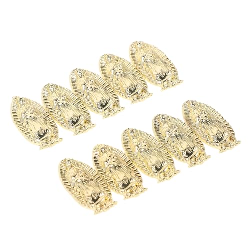 Beavorty 10 Stück Nail-art-zubehör Nagelkettenanhänger Strass-anhänger Nagelanhänger in Großen Mengen Bogen-nagel-charms St. Christopher Halskette Herren Maria Halskette Metall Golden Beavorty 10 Stück Nail-art-zubehör Nagelkettenanhänger Strass-anhänger Nagelanhänger in Großen Mengen Bogen-nagel-charms St. Christopher Halskette Herren Maria Halskette Metall Golden von Beavorty