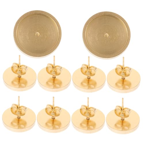 Beavorty 10 Stück Ohrstecker Ohrring Basisteile für Schmuckherstellung Innenmaß Rostfrei Langlebig für DIY Ohrringe Kreative Designs von Beavorty