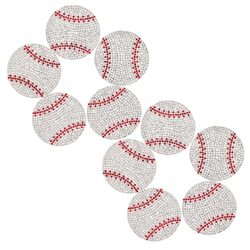 Beavorty 10 Stück Strass Aufnäher Zum Aufbügeln Glitzernde Baseball Applikationen Zum Selbermachen Für Kleidung Hüte Und Accessoires Heißklebe Design Für Einfaches Anbringen Beavorty 10 Stück Strass Aufnäher Zum Aufbügeln Glitzernde Baseball Applikationen Zum Selbermachen Für Kleidung Hüte Und Accessoires Heißklebe Design Für Einfaches Anbringen von Beavorty