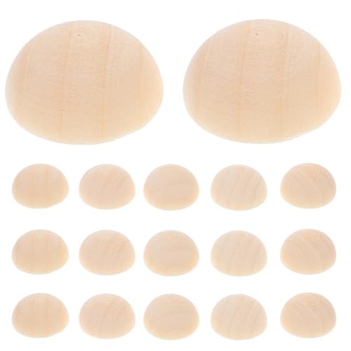 Beavorty 100 Stück 15 Mm Halbe Holzkugeln, Perlen zum Basteln, Natürliche, Unbehandelte Halbe Holzkugeln, Gespaltene Holzperlen für Diy-projekte, Dekorative Kunst, Bastelbedarf Beavorty 100 Stück 15 Mm Halbe Holzkugeln, Perlen zum Basteln, Natürliche, Unbehandelte Halbe Holzkugeln, Gespaltene Holzperlen für Diy-projekte, Dekorative Kunst, Bastelbedarf von Beavorty