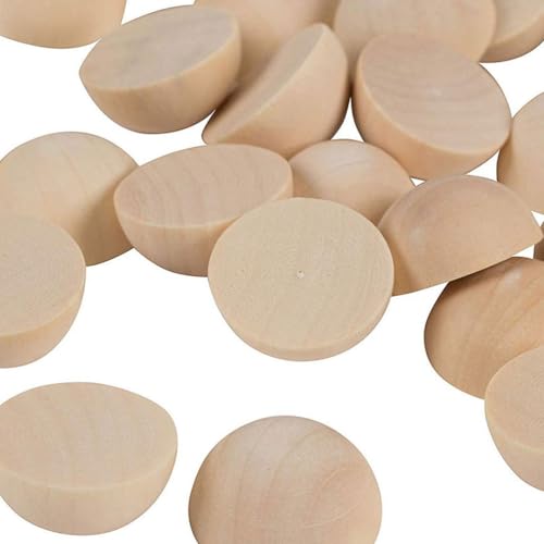 Beavorty 100 Stück 25 Mm Halbe Holzkugeln, Perlen zum Basteln, Natürliche, Unbehandelte Halbe Holzkugeln, Gespaltene Holzperlen für Diy-projekte, Dekorative Kunst, Bastelbedarf Beavorty 100 Stück 25 Mm Halbe Holzkugeln, Perlen zum Basteln, Natürliche, Unbehandelte Halbe Holzkugeln, Gespaltene Holzperlen für Diy-projekte, Dekorative Kunst, Bastelbedarf von Beavorty