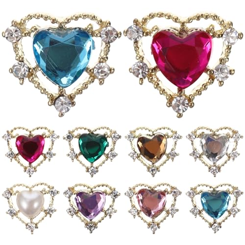 Beavorty 10Stücke Charms Strasssteine DIY Maniküre Schmuckaccessoires Für Nageldesigns Und Dekorationen Beavorty 10Stücke Charms Strasssteine DIY Maniküre Schmuckaccessoires Für Nageldesigns Und Dekorationen von Beavorty