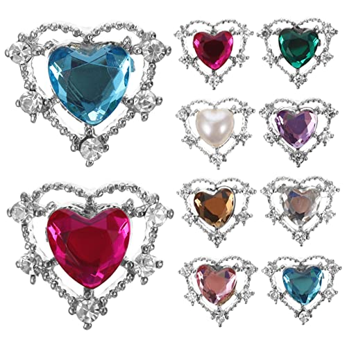 Beavorty 10Stücke Herzform Charms für DIY Nagelkunst Vielseitige Dekoration für Zuhause und Bastelprojekte Natürliche und Künstliche Nägel Beavorty 10Stücke Herzform Charms für DIY Nagelkunst Vielseitige Dekoration für Zuhause und Bastelprojekte Natürliche und Künstliche Nägel von Beavorty