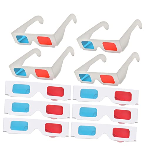 Beavorty 10Stücke Papierbrille Rot Tragbar für Filme Anaglyphenbilder Leicht für Familie Beavorty 10Stücke Papierbrille Rot Tragbar für Filme Anaglyphenbilder Leicht für Familie von Beavorty