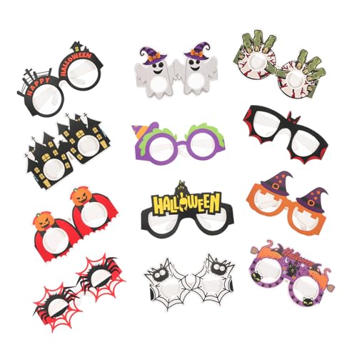 Beavorty 12 Stück Teiliges Halloween Party Papier Brillen für Erwachsene Leichte Kostüm Accessoires mit Halloween Motiven Witzige Foto Requisiten für Gruselige Verkleidungen und Partyspaß Beavorty 12 Stück Teiliges Halloween Party Papier Brillen für Erwachsene Leichte Kostüm Accessoires mit Halloween Motiven Witzige Foto Requisiten für Gruselige Verkleidungen und Partyspaß von Beavorty