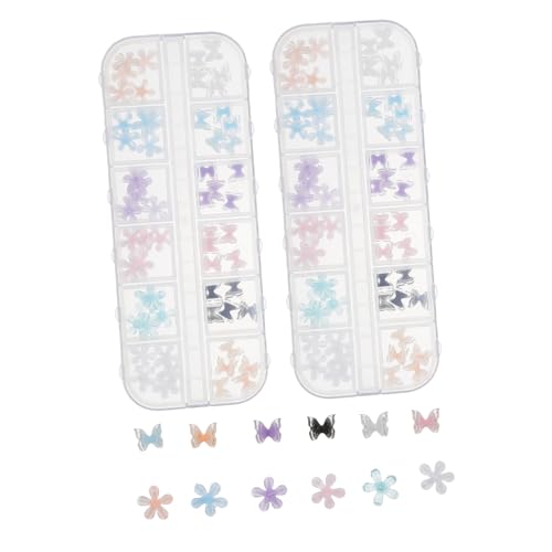 Beavorty 2 Boxen Boxen Nagelkunst Schmetterlings und Blumen Dekorationen für Fingernägel Dekorative Zubehörteile für Einfache Anwendung für Anfänger für Nagelkunstliebhaber Beavorty 2 Boxen Boxen Nagelkunst Schmetterlings und Blumen Dekorationen für Fingernägel Dekorative Zubehörteile für Einfache Anwendung für Anfänger für Nagelkunstliebhaber von Beavorty