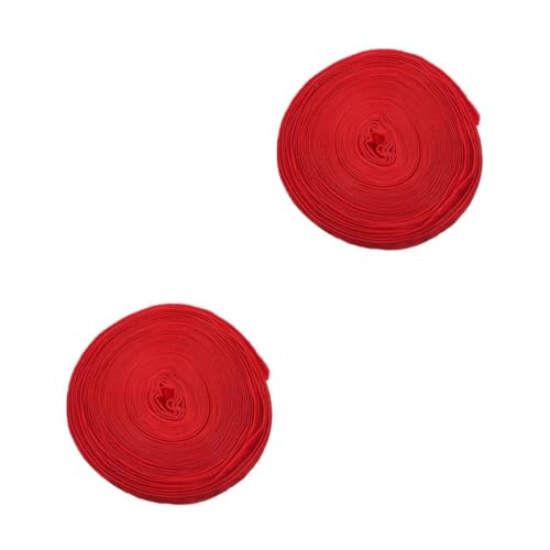 Beavorty 2 Rollen Flauschiges Geschenkband Samtband Einseitig Weiches Geschenkverpackung Dekoband für Diy Schleifen Partydeko Basteln Rot von Beavorty