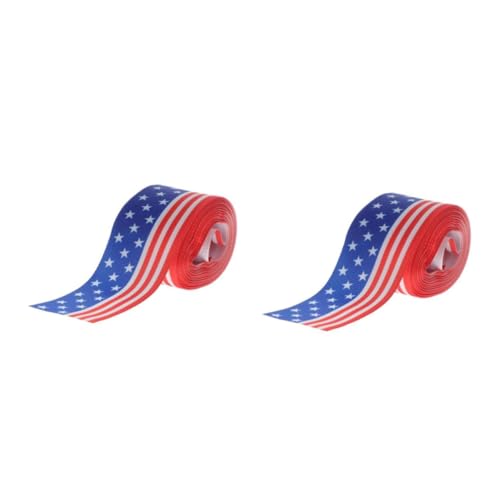 Beavorty 2 Rollen Patriotische Dekorationsband Yards X mit Stern und Streifenmuster Dekoratives Geschenkband für Unabhängigkeitstag Vielseitig für Geschenkverpackung Bastelarbeiten und Beavorty 2 Rollen Patriotische Dekorationsband Yards X mit Stern und Streifenmuster Dekoratives Geschenkband für Unabhängigkeitstag Vielseitig für Geschenkverpackung Bastelarbeiten und von Beavorty