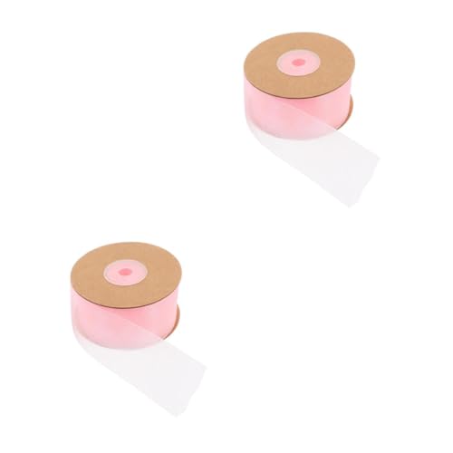 Beavorty 2 Rollen Transparentes Chiffonband Zartem Rosé Rolle Doppelseitig und Langlebig für Diy Geschenkverpackungen Hochzeitsdekorationen Blumensträuße und Bastelprojekte Beavorty 2 Rollen Transparentes Chiffonband Zartem Rosé Rolle Doppelseitig und Langlebig für Diy Geschenkverpackungen Hochzeitsdekorationen Blumensträuße und Bastelprojekte von Beavorty