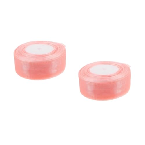 Beavorty 2 Stück Transparentes Organza Geschenkband Breit Yards Vielseitiges Tüllband für Geschenkverpackung Tortendekoration Diy Schleifen Blumensträuße und Festliche Bastelprojekte von Beavorty