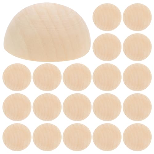 Beavorty 20 Stück 40 Mm Halbe Holzkugeln, Perlen zum Basteln, Natürliche, Unbehandelte Halbe Holzkugeln, Gespaltene Holzperlen für Diy-projekte, Dekorative Kunst, Bastelbedarf Beavorty 20 Stück 40 Mm Halbe Holzkugeln, Perlen zum Basteln, Natürliche, Unbehandelte Halbe Holzkugeln, Gespaltene Holzperlen für Diy-projekte, Dekorative Kunst, Bastelbedarf von Beavorty
