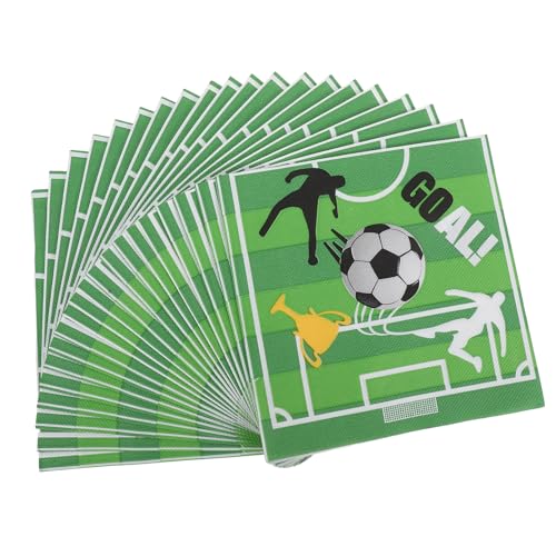 Beavorty 20 Stück Papierservietten Servietten für Geburtstagsfeiern Partyversorgungen für Fußballmotiven Fußball Serviette Hochzeitsservietten Fußballzubehör Partyzubehör Beavorty 20 Stück Papierservietten Servietten für Geburtstagsfeiern Partyversorgungen für Fußballmotiven Fußball Serviette Hochzeitsservietten Fußballzubehör Partyzubehör von Beavorty