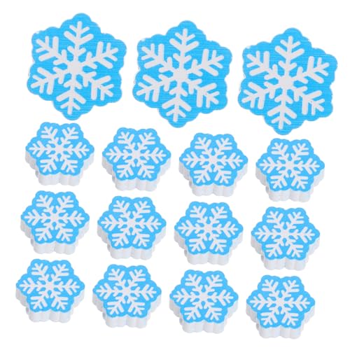 Beavorty 20 Stück Schneeflocken Holzperlen für Diy Bastelprojekte Lose Holzperlen für Weihnachtsdekoration und Kreative Geschenkideen von Beavorty