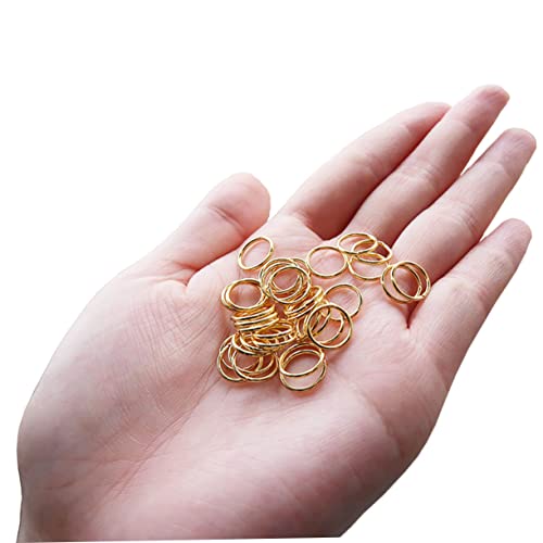 Beavorty 200 Stück Goldene Ringe Schlüsselring Buckle für Handtaschen und Bastelprojekte für Schmuckherstellung und Diy Zubehör von Beavorty