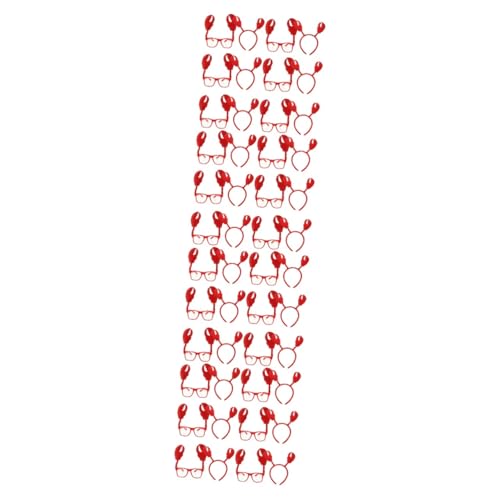 Beavorty 24 Sätze Krabbenaugenlinsenrefer Palmenfreunde Krabbenhaarzubehör Stirnband Halloween-Krabbenkostüm Sonnenbrille für Bands Cartoon-Haarband Krabbengläser Vlies rot Beavorty 24 Sätze Krabbenaugenlinsenrefer Palmenfreunde Krabbenhaarzubehör Stirnband Halloween-Krabbenkostüm Sonnenbrille für Bands Cartoon-Haarband Krabbengläser Vlies rot von Beavorty