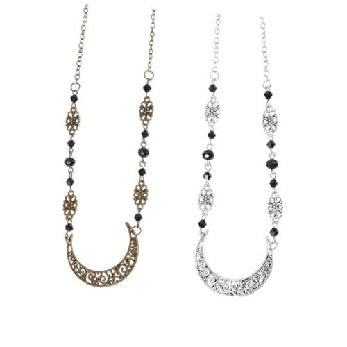 Beavorty 2st Mondkopfkette Hochzeit Rock Mond Haarschmuck Kostüm Stern-haarschmuck Kleid Kopfbedeckung Zubehör Stirnbänder Mond-haarkette Braut- Accessoires Für Mädchen Spa Frauen Kristall von Beavorty