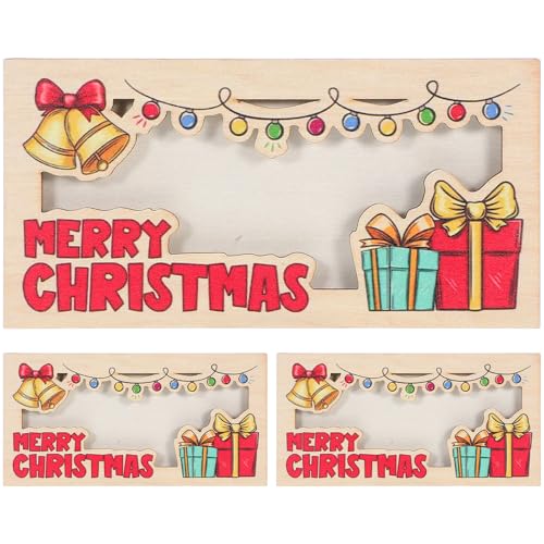 Beavorty 3 Ideen zum Geldschenken: Weihnachtsgeldhalter für Bargeld – Weihnachtskartenhalter aus Holz als Ornament – Lustiger Geldumschlag für Weihnachtsfeiern von Beavorty