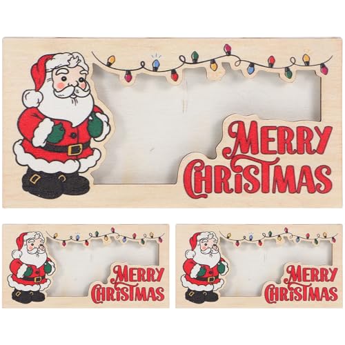 Beavorty 3 Ideen zum Geldschenken: Weihnachtsgeldhalter für Bargeld – Weihnachtskartenhalter aus Holz als Ornament – Lustiger Geldumschlag für Weihnachtsfeiern von Beavorty